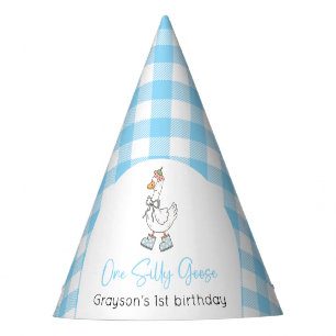 Chapeaux De Fètes Un Silly Goose Blue 1er Anniversaire