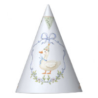 Une crête bleue de soie d'oie de Bow Vintage