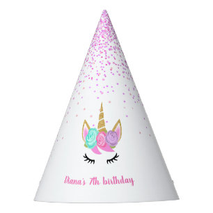 Chapeaux De Fètes Unicorn party Cute parties scintillant nom personn