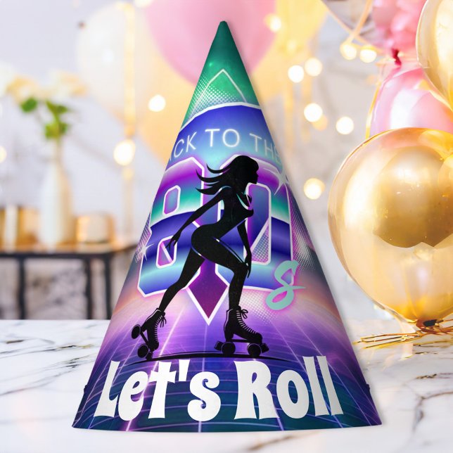 Chapeaux De Fètes Vaporwave Roller Skate fête d'anniversaire (Créateur téléchargé)