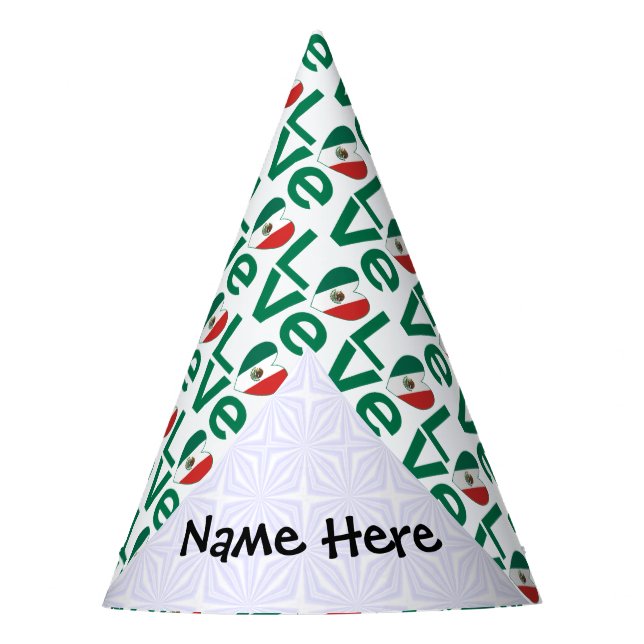 Chapeaux De Fètes Vert AMOUR Mexicaine (Devant)