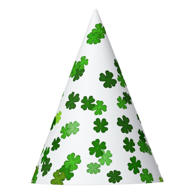 Chapeaux De Fètes Vert Kelly «Shamrocks Falling» (Devant)
