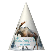 Vibes d'hiver Moose - Casquette de fête d'annivers