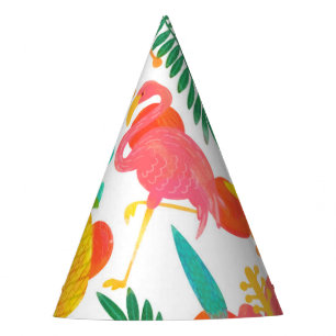 Chapeaux De Fètes Vibrations Tropicales Feuilles Florales Fête Luau