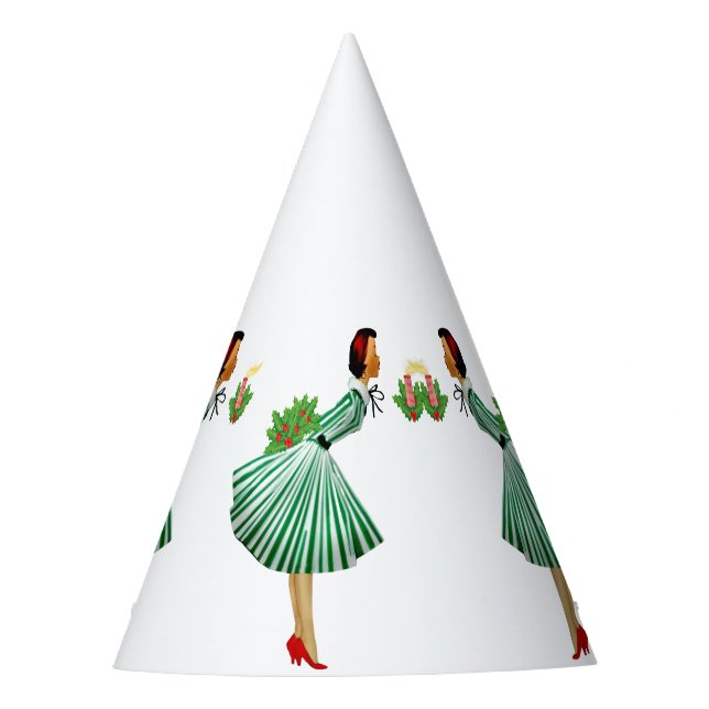 Chapeaux De Fètes vintage de Noël 1950 (Devant)