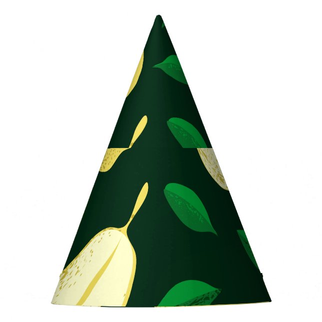 Chapeaux De Fètes Vintage Pear Botanique : Vert clair (Devant)