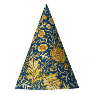 Chapeaux De Fètes Vintage William Morris Cherwell Bleu Art Floral