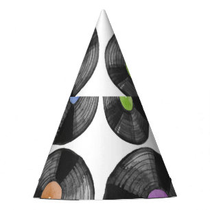 Chapeaux De Fètes Vinyl LP Records Retro Illustration