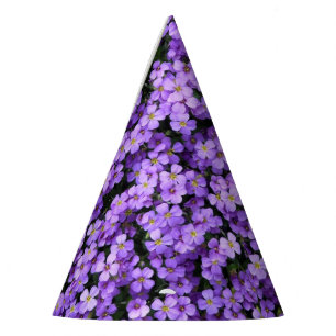 Chapeaux De Fètes Violettes Casquette de la partie papier de fleurs 