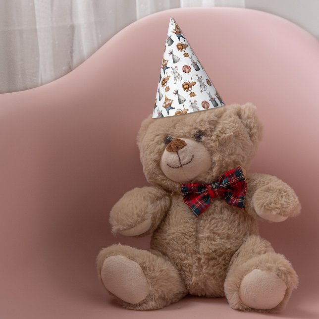 Chapeaux De Fètes Whimsal Animaux Cirque Anniversaire (Whimsical Animals Circus Birthday Party Party Hat)