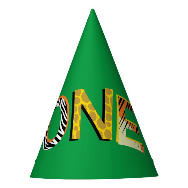 Chapeaux De Fètes Wild One 1er anniversaire de fête Safari (Devant)