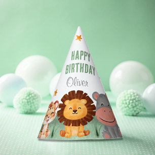 Chapeaux De Fètes Wild one Jungle Animaux Tropical Boy Anniversaire