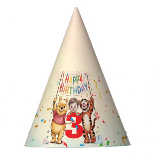 Chapeaux De Fètes Winnie l'Ourson   Joyeux Anniversaire