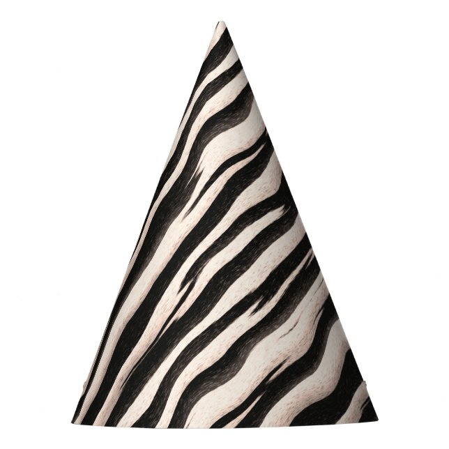 Chapeaux De Fètes Zebra raye une texture transparente + vos idées (Devant)