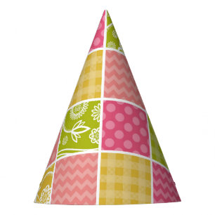 Chapeaux De Fètes Zigzag, Chevron, Pois, En vichy, Patchwork