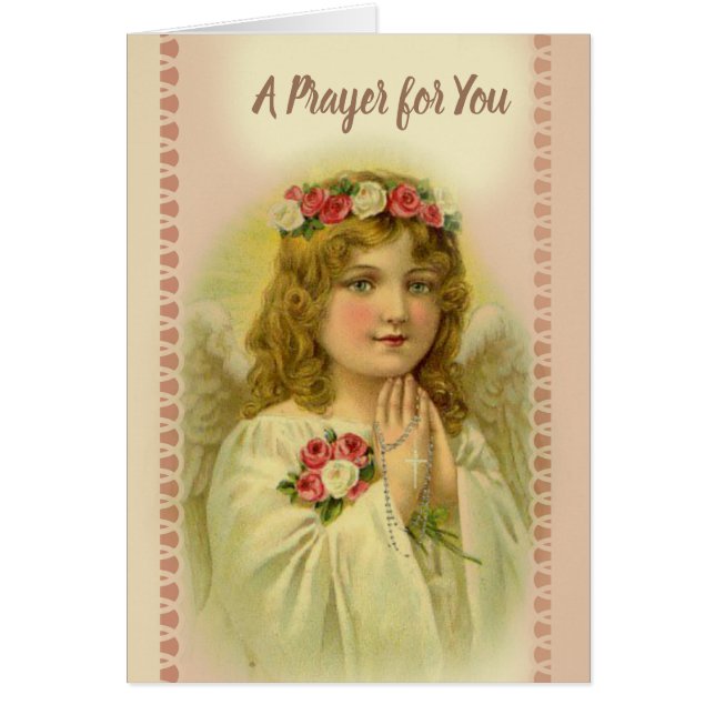 Chapelet de prière de bel ange vintage (Devant)