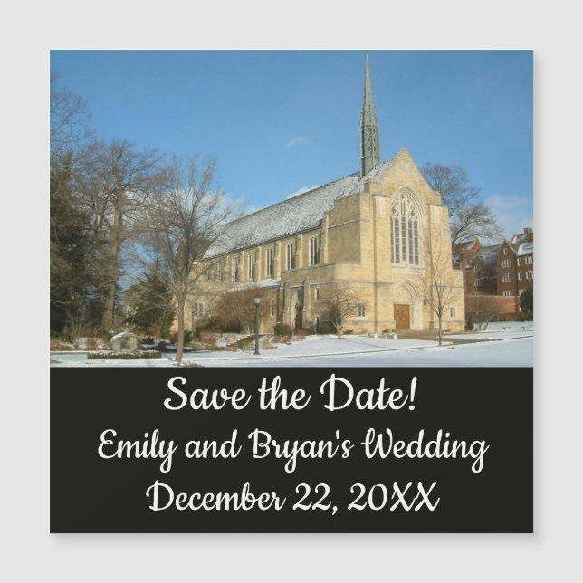 Chapelle Harbison en hiver au Grove City College (Devant)