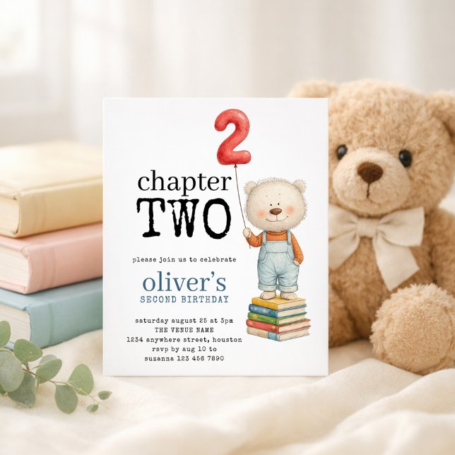 Chapitre deux ours livre garçon 2e anniversaire (Créateur téléchargé)