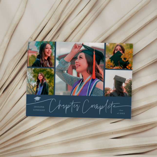 Chapitre Terminé Carte de photo multi-grad bleu ma (Créateur téléchargé)