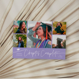 Chapitre Terminé Carte de Photo Multi Lavande