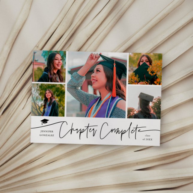 Chapitre Terminé Carte de Remerciement de Diplômé  (Créateur téléchargé)
