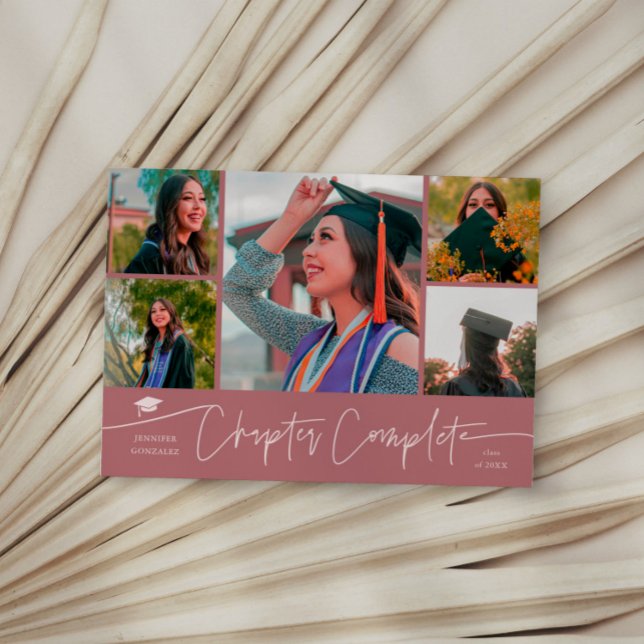 Chapitre Terminé Carte Multi Photo Rose (Créateur téléchargé)