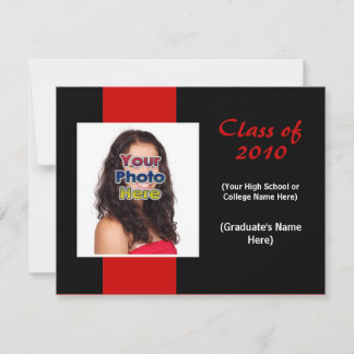 Chaque année, simple Faire-part de diplôme rouge/n