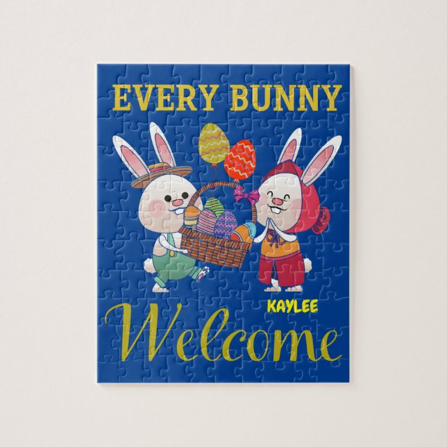 "CHAQUE BUNNY" PUZZLE PERSONNALISÉ (Vertical)