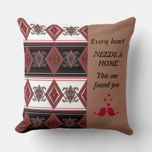 Chaque Coeur A Besoin D'Un Coussin Aztèque Populai