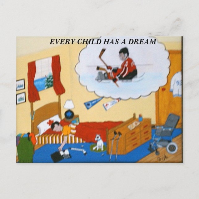 CHAQUE ENFANT A UNE carte postale RÊVE (Devant)