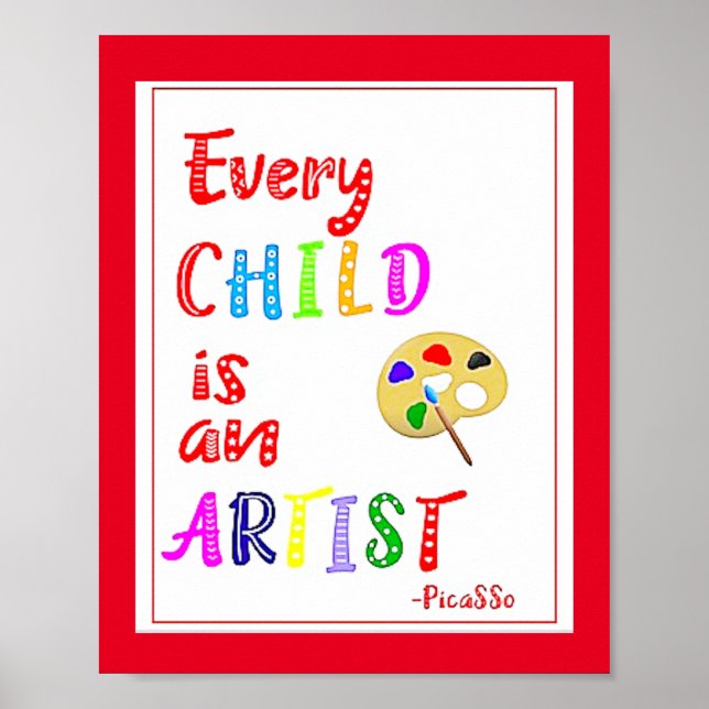 Chaque enfant est un artiste, Poster (Devant)