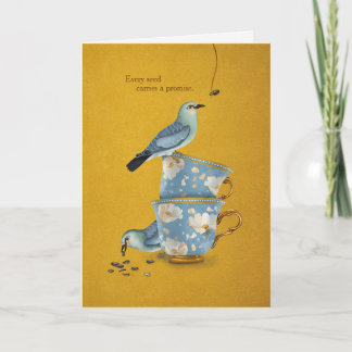 Chaque graine porte une carte de promesse et une e