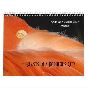 "Chaque jour est calendrier de vendredi de Flamant