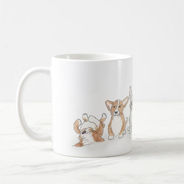 Chaque jour est chiot journée mug (Gauche)