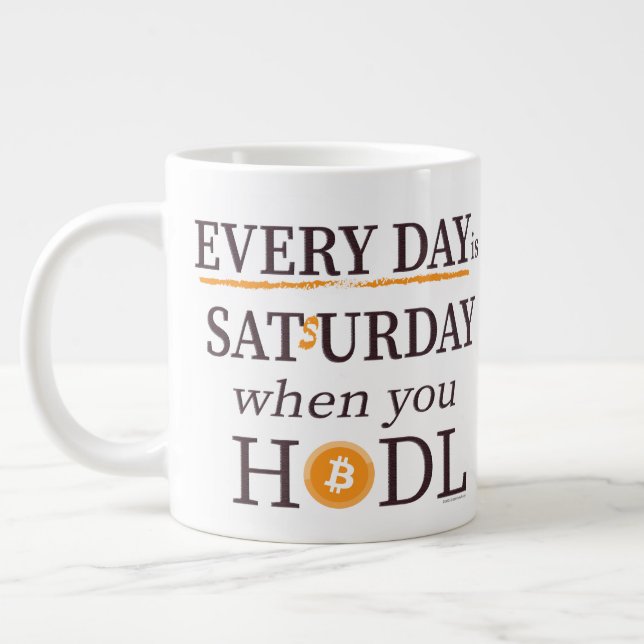 Chaque Jour est Satsurday Jumbo Mug (Gauche)