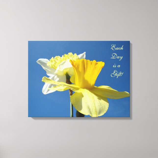 Chaque Jour est un Cadeau ! Art de toile de printe (Recto)