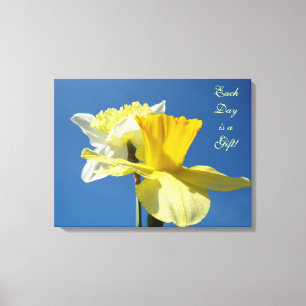 Chaque Jour est un Cadeau ! Art de toile de printe