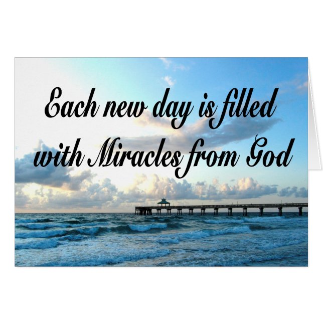 CHAQUE JOUR EST UN MIRACLE DE DIEU (Devant Horizontal)