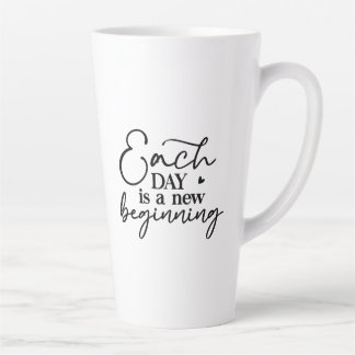Chaque Jour Est Un Nouveau Début Latte Mug
