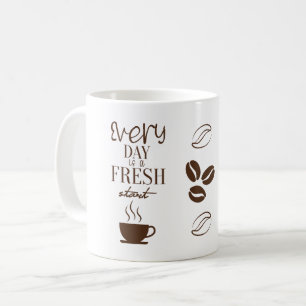 Chaque Jour Est Un Nouveau Départ Design De Mug Mo