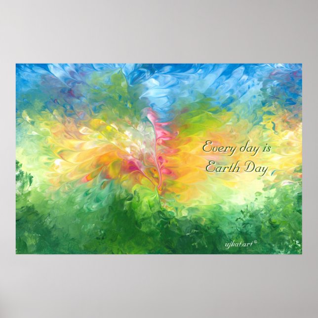 Chaque jour est une affiche de Jour des terres (Devant)