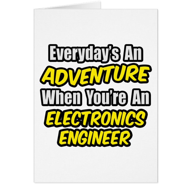 Chaque jour est une aventure .. Ingénieur électron (Devant)