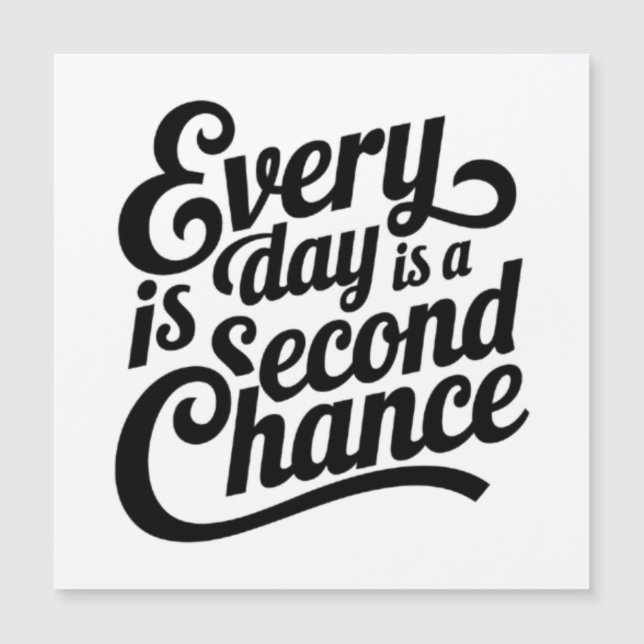 Chaque jour est une chance - Art Mathématique (Devant)