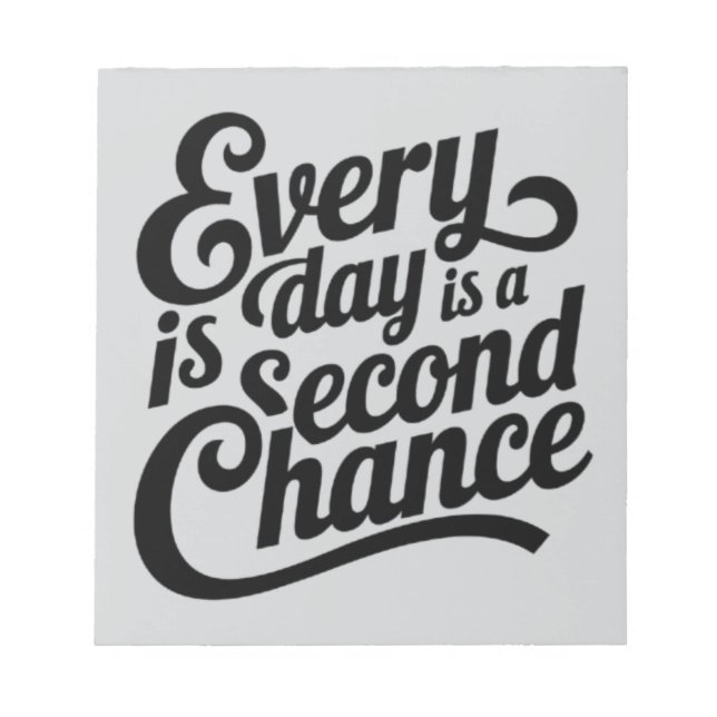 Chaque jour est une chance - Bloc-notes d'art math (Devant)