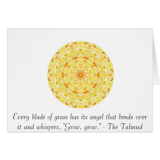 Chaque lame d'herbe a son ange qui des courbures (Devant horizontal)