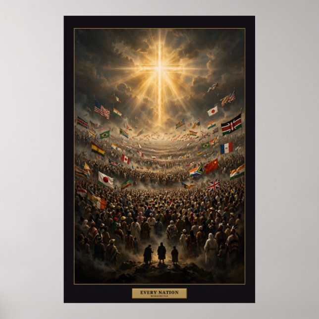 Chaque Nation — Affiche de la Multitude avec Marge (Devant)