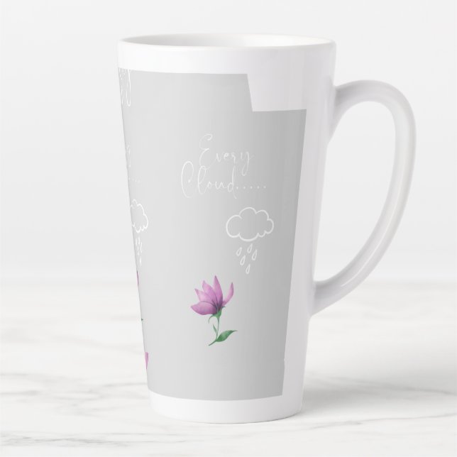 Chaque Nuage Se Multiplie En Disant Latte Mug (Droite)