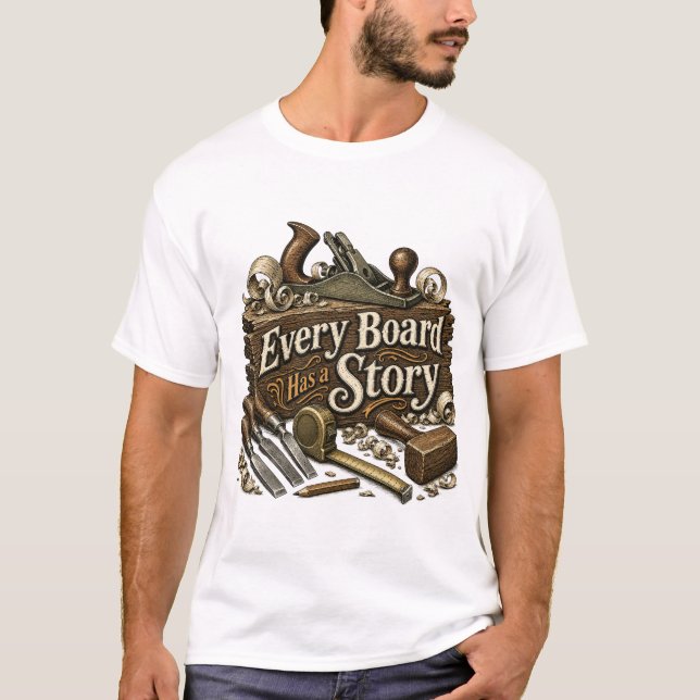 Chaque Planche a une Histoire T-Shirt pour Travail (Devant)