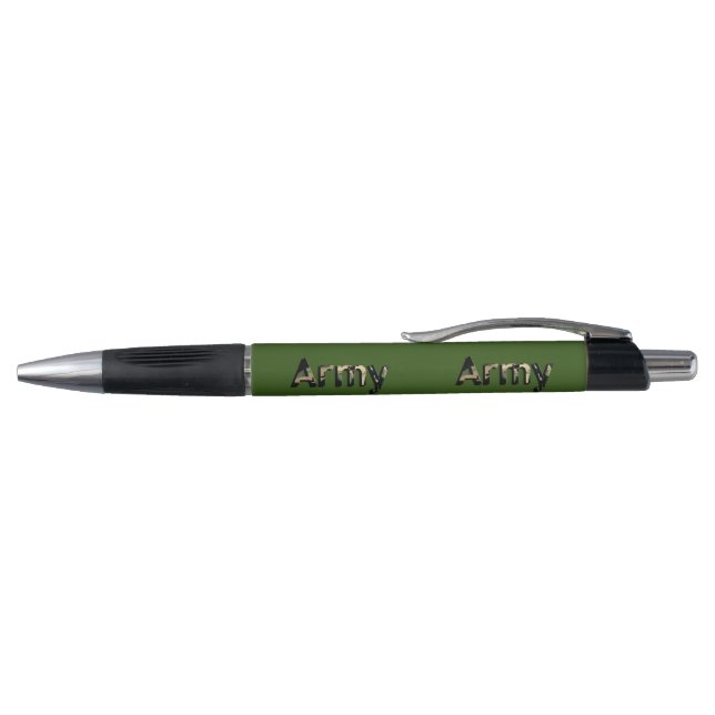 Char d'armée vert kaki, stylo (Haut)