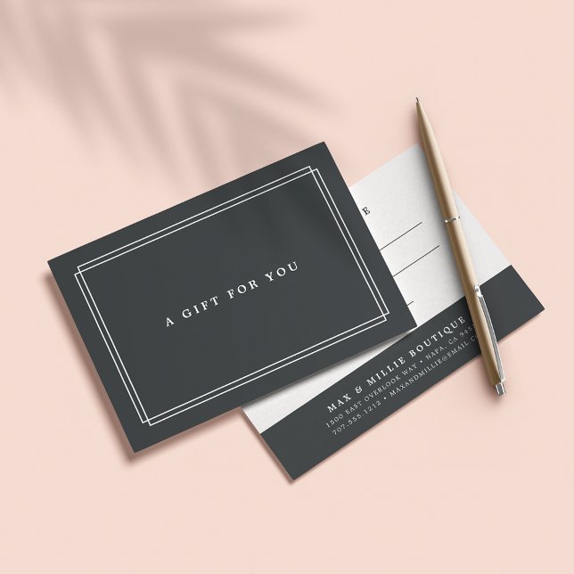 Charbon Chic | Certificat cadeau (Créateur téléchargé)